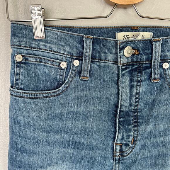 Madewell Jeans Cali Demi-Boot Kick Flare Crop Fleetwood Medium Blue Women's 27 - Picture 4 of 13